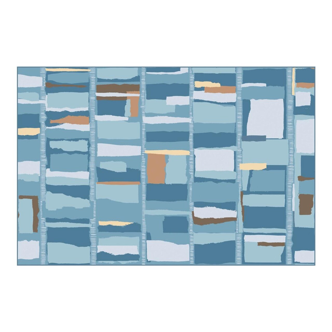 Kaplan Early Learning Company Mountain Clouds Carpet - 6' x 9' Rectangle